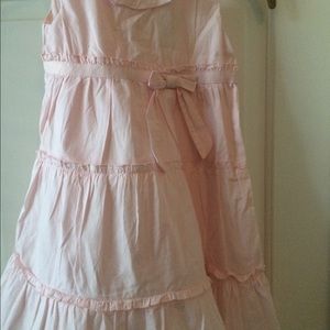 Girls lite pink cotton dress size 5